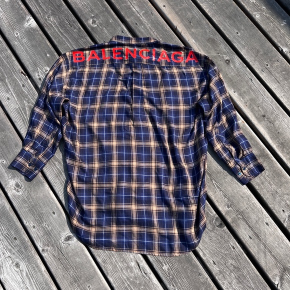 New Balenciaga Checked Shirt - Picture 10 of 13